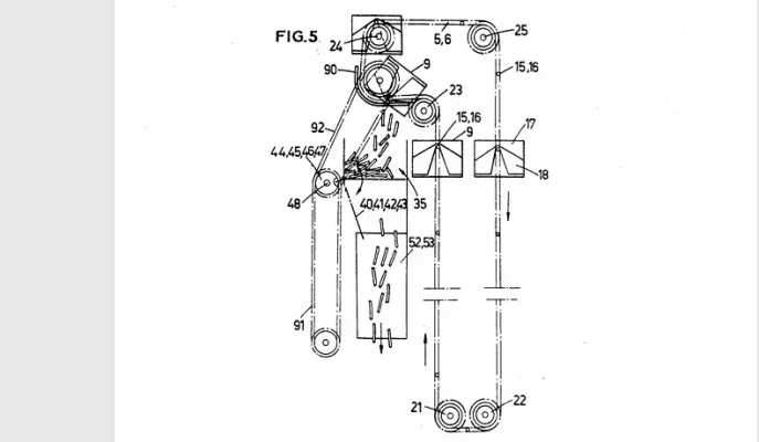 1972. One of the diagrams from the US patent filing for the fries portion vending machine by Bruges inventor Jean‑Marie Mathieu Hoeberigs. Distrib-frites_schema_brevet-US_JM-Hoeberigs_1972_2_WEBP